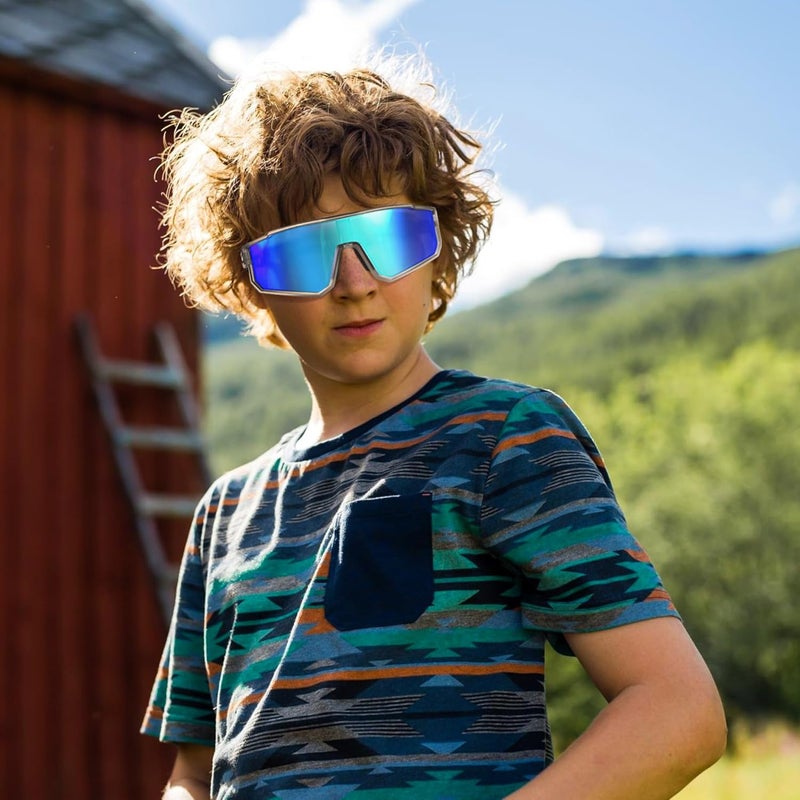 Derowern Youth Baseball Sunglasses, Kids Polarized Sports Sunglasses,UV400 Protection Glasses for Boys Girls Softball Cycling - Image 2